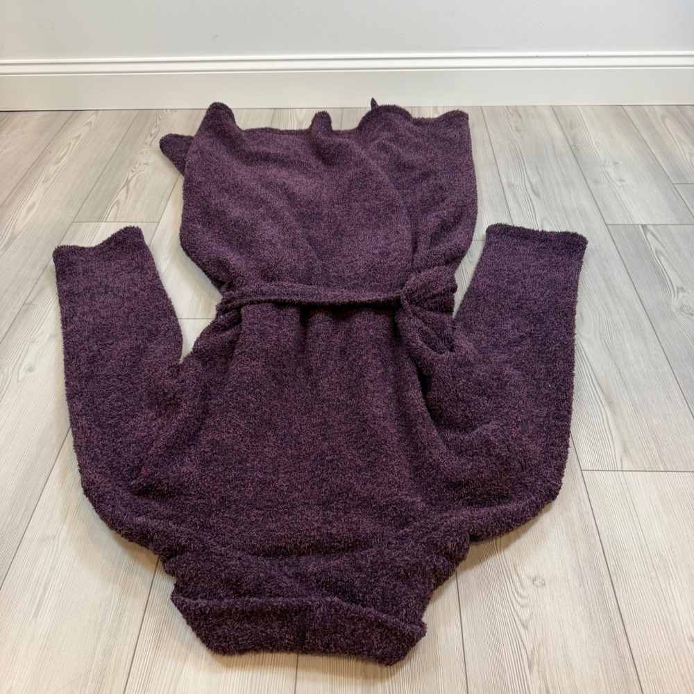 Barefoot Dreams CozyChic Adult Robe Amethyst Plum Flint Purple B509 Size 3 NWT - Picture 10 of 13